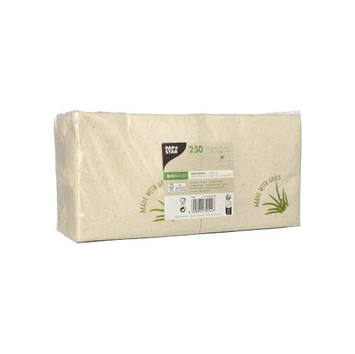 Servietten, 2-lagig 1/4-Falz 24 x 24 cm mit Grasanteil