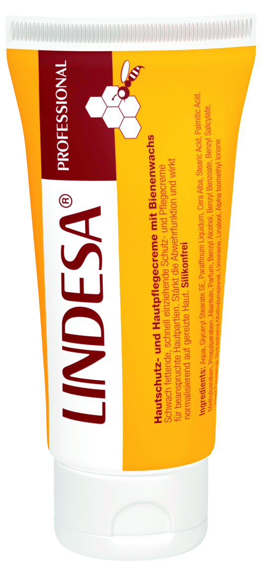 LINDESA Hautschutz und  Hautpflegecreme mit Bienenwachs