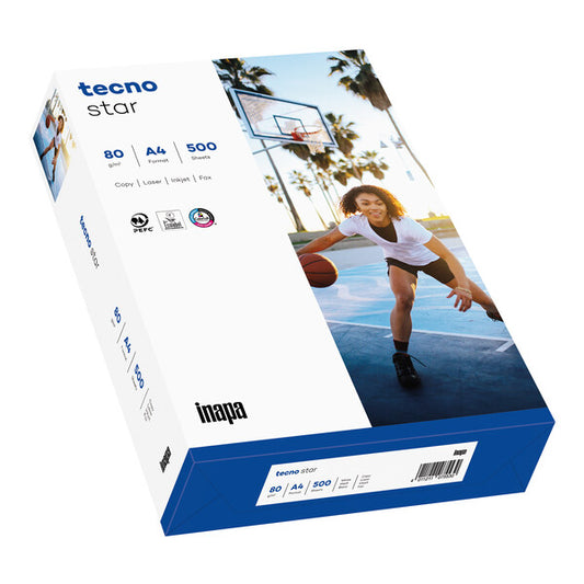 tecno star weiß Kopierpapier A4 80g/m2 500Blatt